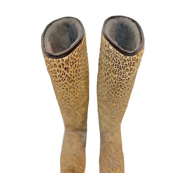 Pajar Tall Calf Hair Leopard Print Boots, Sz 7 - Picture 7 of 15
